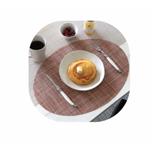 Tovagliette Ovali 43x29 Cm Rosso Oro in PVC Lavabili Riutilizzabili Eleganti Resistenti - Product Image 5