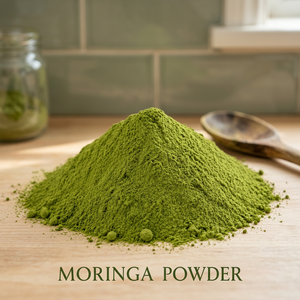 Poudre de Moringa Fine Verte Biologique Végétalienne Soutien Immunitaire Croissance des Cheveux Croissance des Ongles Tous Âges 60g - Product Image 1