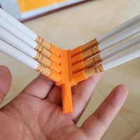 Gadget fumeur V8 à huit trous, imprimé en 3D en PLA, design artistique moderne, dispositif de fumée multi-tubes