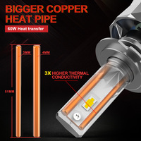Auto H7 Luz Led Phare De Voiture Para Automovile Laser Projecteur H11 Avant Hid Lumière H1 Bi Led Lentille H4 D4S 6500k 9006 9005 Ampoules