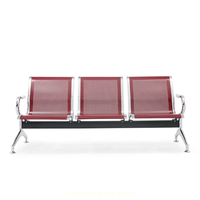 Mobilier scolaire 3 en acier inoxydable, Station d'aéroport, hôpital, Station de Train, parc, chaises d'attente en bord de route