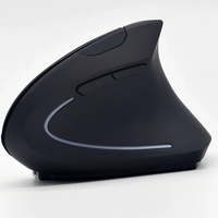 Mouse Vertikal Nirkabel 800 1200 1600 DPI 6 Tombol Ergonomis 2.4G  Gaming PC Komputer