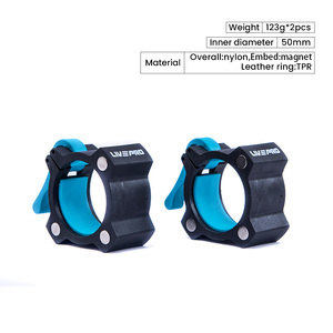 Livepro Magnetic Custom <strong>Olimpic</strong> <strong>Weight</strong> Lifting 2 Inch Barbell Collar Clamps 50mm Quick Lock Barbell Bar Collars Clips - Product Image 2