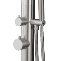 Ensemble de douche en acier inoxydable 316L, colonne de douche chaude et froide pour jardin, plage, piscine, extérieur