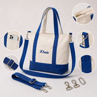 Sac fourre-tout en toile de coton personnalisé avec fond renforcé, sac de shopping avec logo personnalisé pour la promotion de marques de détail, cadeaux, OEM, ODM