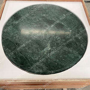 Nanwei nhà thiết kế màu xanh lá cây Đá Cẩm Thạch Bàn cà phê phòng khách tự nhiên đá hình cầu bóng cơ sở Bàn cà phê - Product Image 6