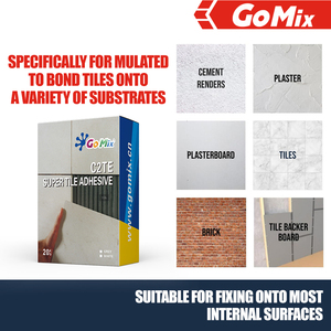 Làm thế nào để Đưa Gạch trên Tường Sử Dụng Gomix C2TE Siêu Xi Măng Keo - Product Image 6