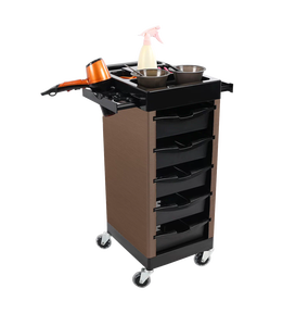 Z HT Hot Selling Salon Furniture Durable <b>5</b>-Tier Salon <b>Storage</b> Trolley <b>Plastic</b> with Four Wheels Hair Salon Factory Wholesale - Product Image 6