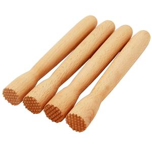 Presse à jus en bois naturel, vente d'usine, bâton de presse en bois de glace pilée, barre de boue outil de cuisine - Product Image 1