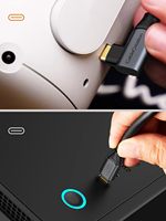 CableCreation Cable VR Link Tipo-C de 16 Pies, 5 Gbps de Alta Velocidad, Ligero, Compatible con Meta Quest 3S/3/2 Pro, Pico 4, PC, Cable para Juegos de Realidad Virtual