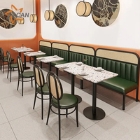 Table de table carrée en terrazzo 60x60cm, moderne, pour restaurants et cafés, table de jardin