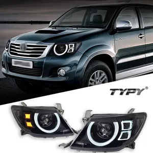 TYPY 12V New <b>LED</b> <b>Headlights</b> for Hilux Vigo 2008-2014 Daytime Running Lights 8000 Lumens 6000K - Product Image 1
