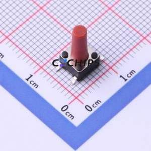 TS-1102SD-A-S-R Tactile Switch SMD-4P,6x6mm Switch ( Operating Force: 1N )( Switch Length: 6mm )( Switch Width: 6mm ) - Product Image 1