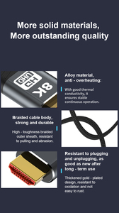 8K 60Hz A374 <span class=keywords><strong>HDMI</strong></span> 2.1 cáp hỗ trợ 4K 60Hz năng động HDR TDR 48Gbps <span class=keywords><strong>HDMI</strong></span> cáp cho Set-Top Box khuếch đại DVD Mixer - Product Image 4