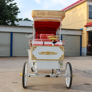 Carruaje Eléctrico para Caballos, Carruaje de Lujo para Maratones Ecuestres, Paseos Turísticos, Bodas, Carroza de Calabaza, Transporte Especial - Product Image 2