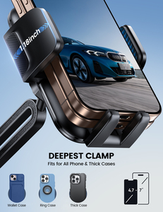 Soporte Universal para Teléfono <span class=keywords><strong>Celular</strong></span> Lamicall STCC01 con Base Ajustable para Portavasos de Auto, Soporte Estable para Teléfono <span class=keywords><strong>Celular</strong></span> para Auto, Camioneta, SUV de 4-7 Pulgadas - Product Image 3