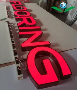 3D Led Cnc Signs Outdoor Shop Sign Trenzado Salon and Barbery Shop Frontlit 3D Business logo Signage Led Channel Letter Sign - Product Image 5