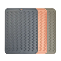 Tapis de cuisine écologique en TPR résistant à la chaleur avec isolation thermique pour le séchage de la vaisselle, les dessous-de-verre et la cuisson