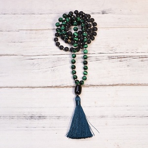 2024 Yiwu CC New Arrival <strong>Clear</strong> <strong>Quartz</strong> Crystals Tiger Eye Stone Mala Bead 108 Mala Beads <strong>Necklace</strong> - Product Image 3