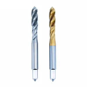 HSSe M35 Spiral Flute Taps Spiral machine taps with TIN coating cnc machine cutting tools