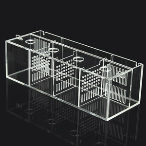 Boîte d'isolement pour la reproduction des poissons tétra, acrylique ultra-blanc, petite, de bureau, sans changement d'eau, combinaison créative écologique - Product Image 2