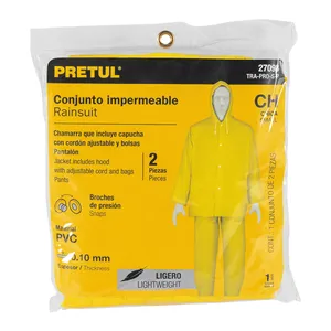 Master con 20 unità leggero set di impermeabili in PVC, taglia CH, Pretul - Product Image 3