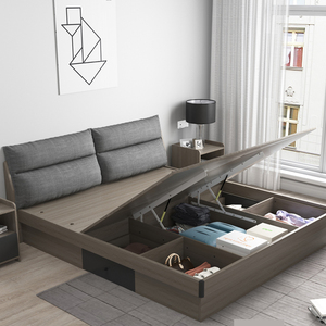 <b>Storage</b> <b>Bed</b> Frame Room Furniture Bedroom Wooden Designs 839# Wooden <b>Bed</b> Frame 839# - Product Image 5