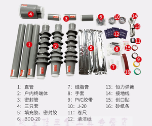 <span class=keywords><strong>10kv</strong></span> बिजली केबल पूर्ण शीत शंक सामान टर्मिनल किट - Product Image 4