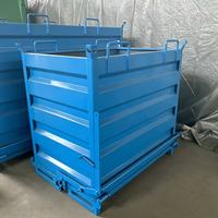 Bac à déchets basculant pour chariot élévateur, fabriqué en usine, pour la construction, trémie auto-basculante, bac auto-basculant
