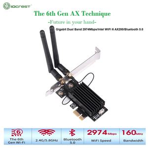 <span class=keywords><strong>AX200</strong></span> <span class=keywords><strong>WiFi6</strong></span>ความเร็วสูงการ์ดไร้สาย PCIe 2.4GHz/5GHz อะแดปเตอร์ WiFi 6chonghee - Product Image 2