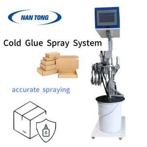 Machine de pulvérisation de colle froide électrique à haute efficacité avec application de colle semi-automatique pour emballages <span class=keywords><strong>en</strong></span> bois, cartons et utilisation chimique - Product Image 5