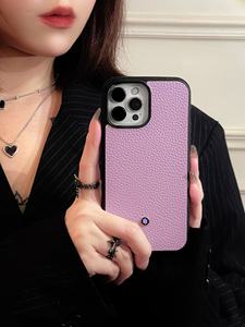 เคสโทรศัพท์ TPU กันตกสีทึบสุดหรูสำหรับ <span class=keywords><strong>iPhone</strong></span> 16 PRO MAX 15 14 13 12 <span class=keywords><strong>11</strong></span>ทำ<span class=keywords><strong>จาก</strong></span>หนังคุณภาพสูง - Product Image 4