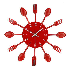 Orologio da parete da cucina moderno al quarzo creativo artigianale in metallo per la decorazione domestica prodotto promozionale per la casa - Product Image 1