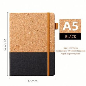 Personalized Small <b>Notepad</b> Eco-Friendly <b>A5</b> Journal Office Simple Wheat Straw Spliced Promotional Business Gift Notebook - Product Image 2