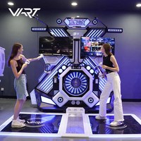 Máquina de juegos de realidad Virtual, simulador de plataforma de pie, 9D VR, CE RoHS VART, doble jugador, en venta