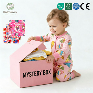 Babylovey Stokta RTS Bambu Yazlık Giyilebilir Yumuşak Nefes Alabilen Pijama Bambu Bebek Tulumu Uzun Kollu Ayaklı Bebek Bodysi - Product Image 1