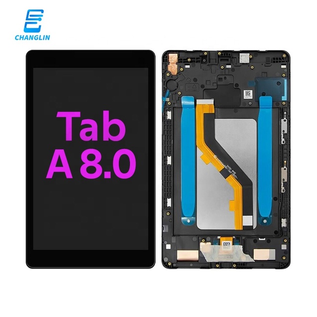 OCA Incell with Frame for Samsung Galaxy Tab a 8.0 2018 SM-T387 T387/A/T/V/P LCD Touch Screen Digitizer Assembly Pantalla
