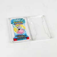 Présentoir de paquets de boosters Pokémon en polyester/plastique transparent, personnalisable en couleur et de haute qualité pour le rangement