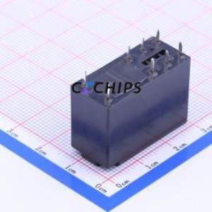 JW2SN-DC24V Power Relay DIP,12.8x28.6mm Relay 24V 2 Changeover: 2C (DPDT-Changeover)::: 250V-AC/30V-DC AgNi - Product Image 2