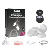 Comprimés de nettoyage ultrasonique pour blanchiment des dents, compatibles avec les appareils de rétention, saveur menthe