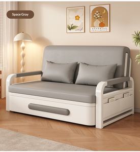 Klappbares Schlafsofa Metall Nordeuropäisches Design Kratzfeste Polsterung Multifunktionale Aufbewahrungsfunktion Ausziehbares Bett für - Product Image 5