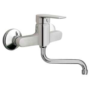 Mezclador de fregadero de pared monomando cromado LOGOS Limpiadores multiusos - Product Image 1