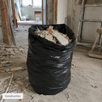 Sacs poubelles en plastique grande capacité, robustes, en PE, pour l'emballage de déchets industriels et la collecte de déchets