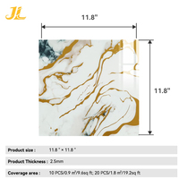 Panneau mural en marbre auto-adhésif 3D, panneau décoratif en PVC imperméable pour revêtement mural intérieur