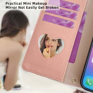 Funda de Lujo <span class=keywords><strong>para</strong></span> Teléfono Móvil con Correa Cruzada de Cuero <span class=keywords><strong>para</strong></span> <span class=keywords><strong>Mujer</strong></span>, Compatible con <span class=keywords><strong>iPhone</strong></span> 17, 16e, 16, 15 Pro, 14, 13, 12, 11, X, XS, 7, 8, 6, 6s Plus - Product Image 5