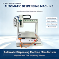 Robot de distribution de colle automatique de bureau à 3 axes 331, machine de remplissage de mastic silicone haute précision ±0,02 mm