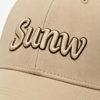 Gorra de Béisbol Sunw con Bordado de Hojas, 6 Paneles, 100% Poliéster, Hebilla Metálica Ajustable, Unisex, Estilo Dad Hat, para Uso Casual y Urbano, 6 Colores