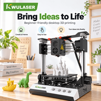 Imprimante 3D de bureau portable, mini FDM, volume d'impression de 100 mm, impression à une touche, plateforme amovible, éducation, étudiant, bricolage