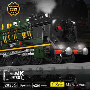 MOULD KING 12025S Kit di Costruzione Treno, Locomotiva a Vapore QJ Elettrica RC con Binari, Giocattoli in Mattoncini per Bambini, Regali di Natale - Product Image 2