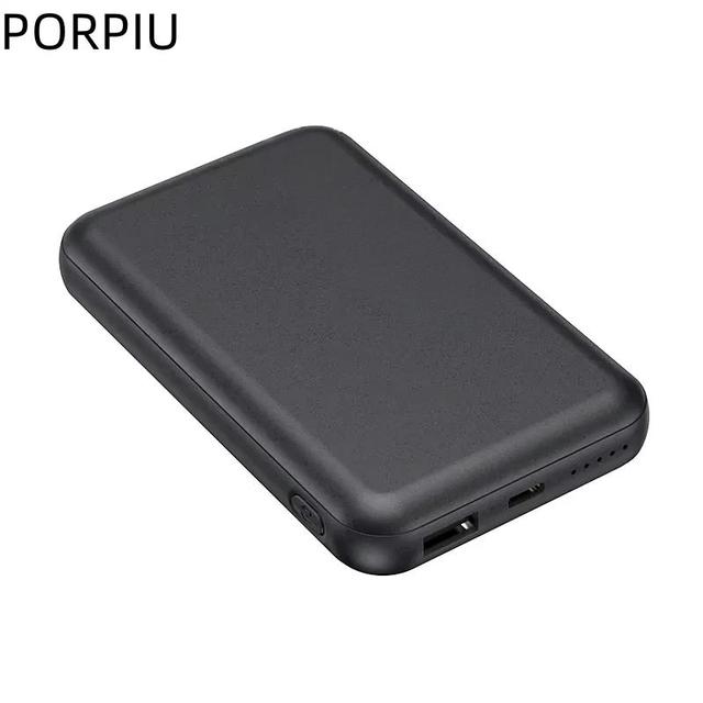 10000mAh Ultra-Thin Wireless Power Bank LED Display High Capacity USB (PD22.5W) AC/DC Portable Power Banks Micro USB